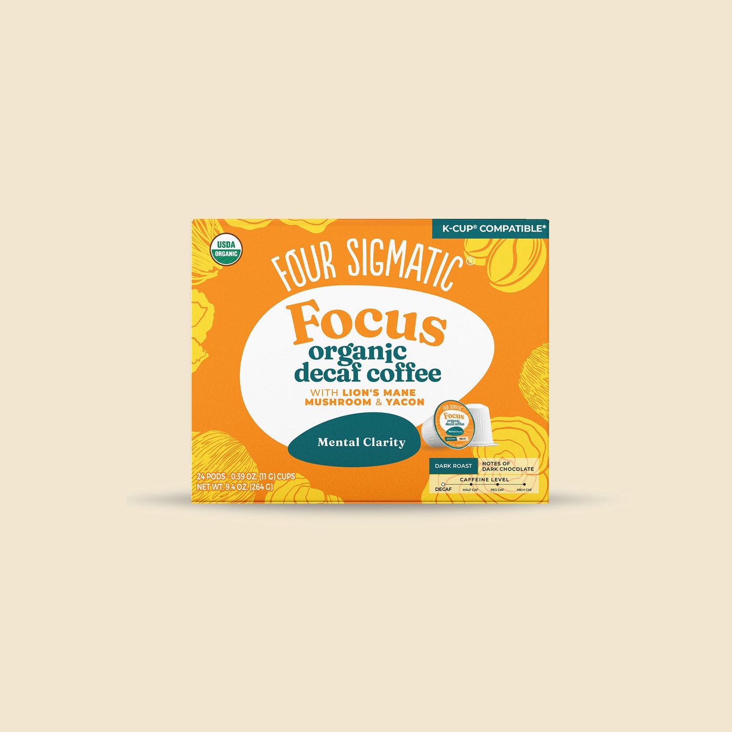 Focus Decaf Coffee Pods (24ct)
