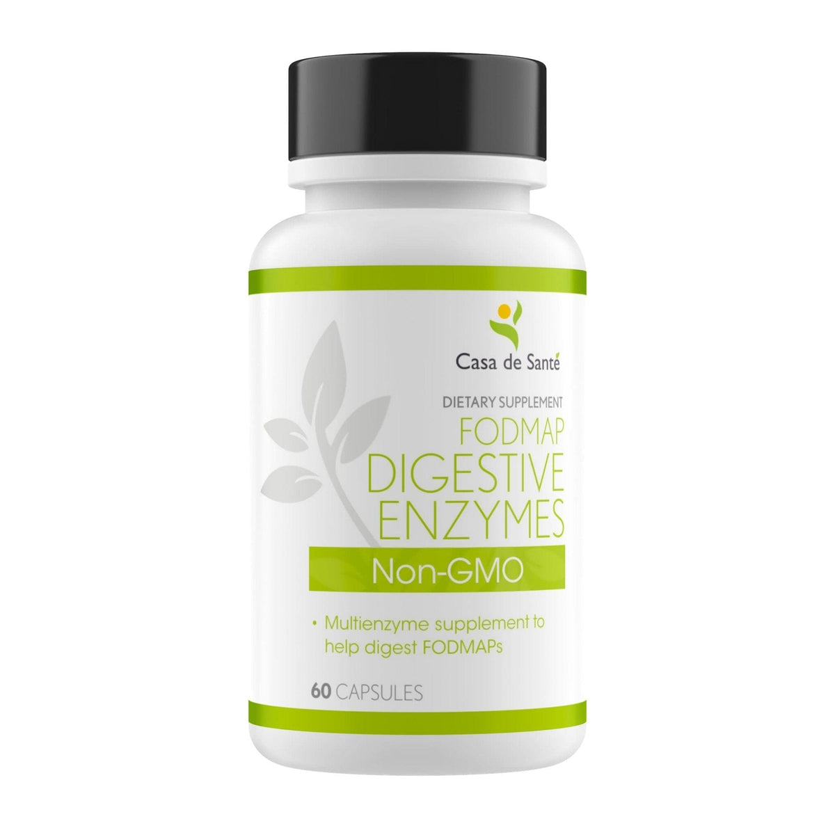 FODMAP Digestive Enzymes, Certified Low FODMAP| Manage IBS & Food Intolerances| Multi Enzyme Blend| Non GMO