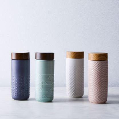 Footprint Ceramic Travel Mug by ACERA LIVEN