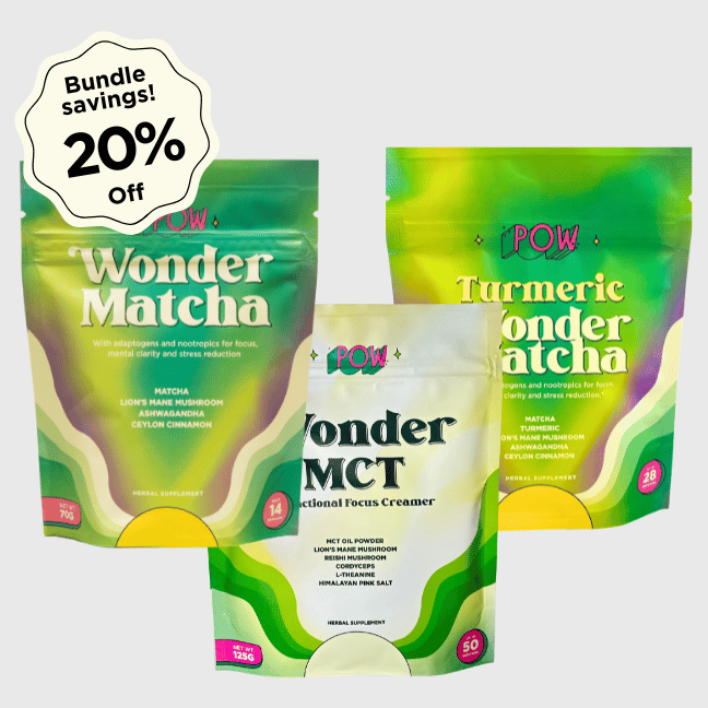 Wonder Trio: Matcha, Turmeric, MCT Focus Creamer (Save 20%)