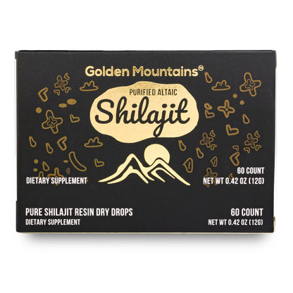 Shilajit 60 Dry Drops Altai "Golden Mountains" Siberian Green