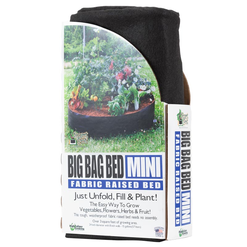 Smart Pot Big Bag Bed Mini - Black (15 Gal)