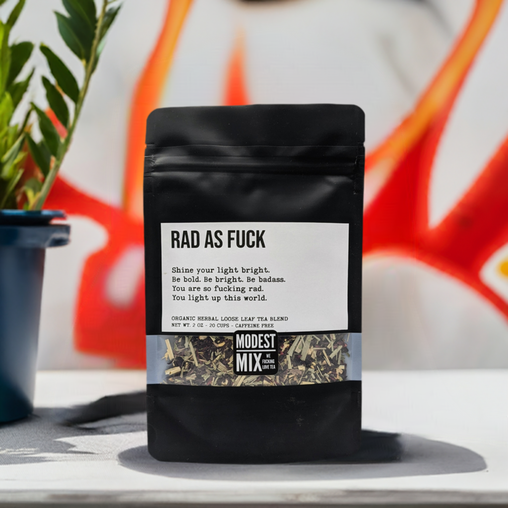 Rad As F**k - bright, tart & refreshing hibiscus mix (yummy cold-brew)