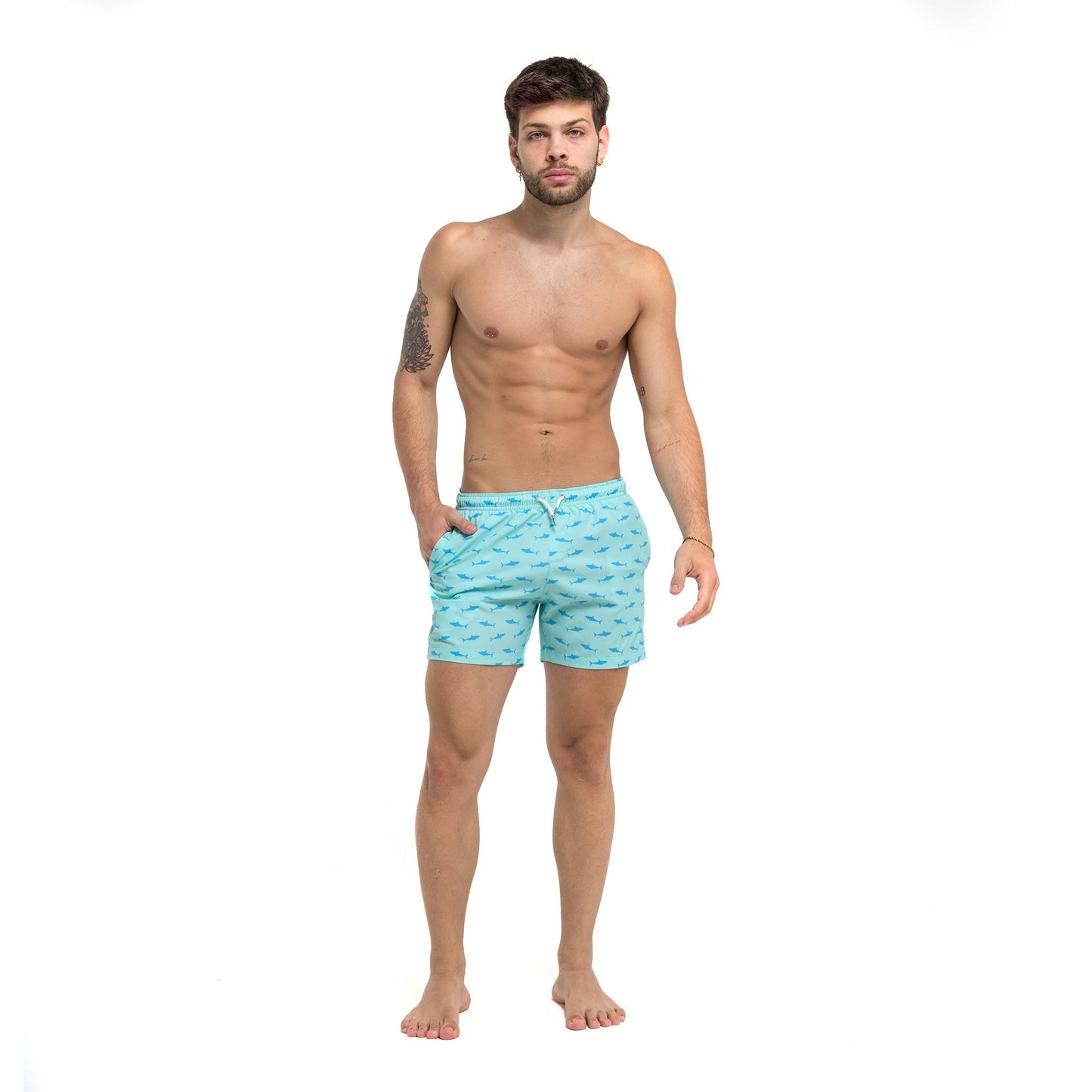 Great White - 5" Swim Trunks by Bermies