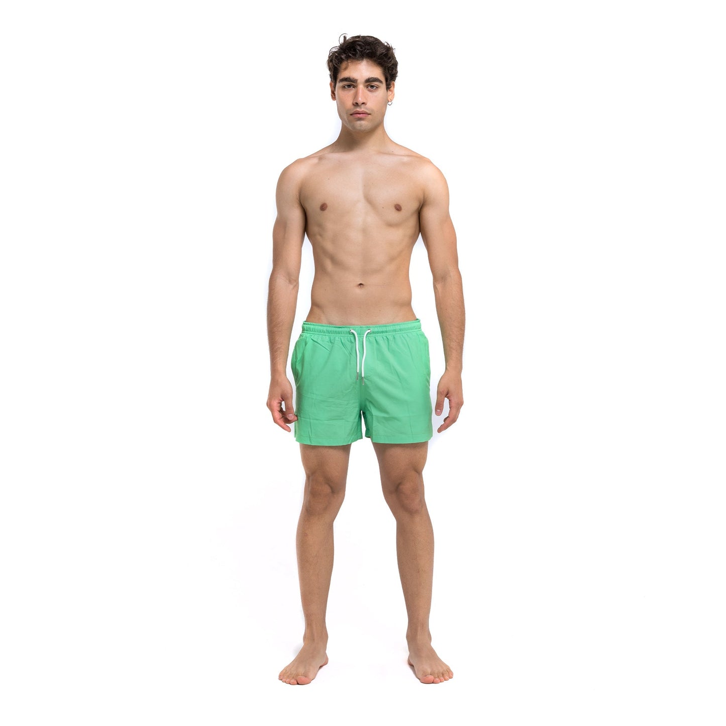 Green Blue Pocket - 3.5" Swim Trunks by Bermies