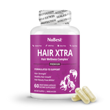 Hair Xtra, Premium Hair Growth Support for Men & Women, 60 Vegan Capsules by NuBest Nutrition®