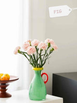 Handblown Bonbon Dopamine Bottle Vase, Whimsical Vintage Vase Centrepiece