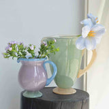 Handblown Bonbon Jug, Whimsical Pitcher, Dopamine Carafe, Glass Pourer