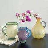 Handblown Bonbon Jug, Whimsical Pitcher, Dopamine Carafe, Glass Pourer