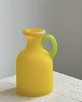 Handblown Bonbon Whimsical Pitcher Vase, Eclectic Table Setting Centrepieces