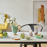 Handblown Bonbon Whimsical Salad Cereal Bowl, Eclectic Decorative Bowl