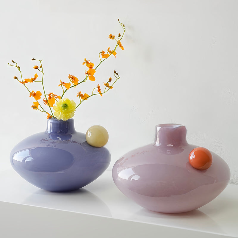 Jelly Bean Turnip Vase - Whimsical Dopamine Table Setting Centrepiece