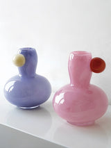 Jelly Bean Bud Vase - Whimsical Dopamine Centerpiece Vase for Gorgeous Tablescape
