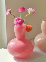 Jelly Bean Bud Vase - Whimsical Dopamine Centerpiece Vase for Gorgeous Tablescape