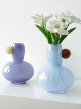 Jelly Bean Bud Vase - Whimsical Dopamine Centerpiece Vase for Gorgeous Tablescape