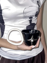 Handmade Ceramic Star Coffee Mug, Eclectic Tea Espresso Cup