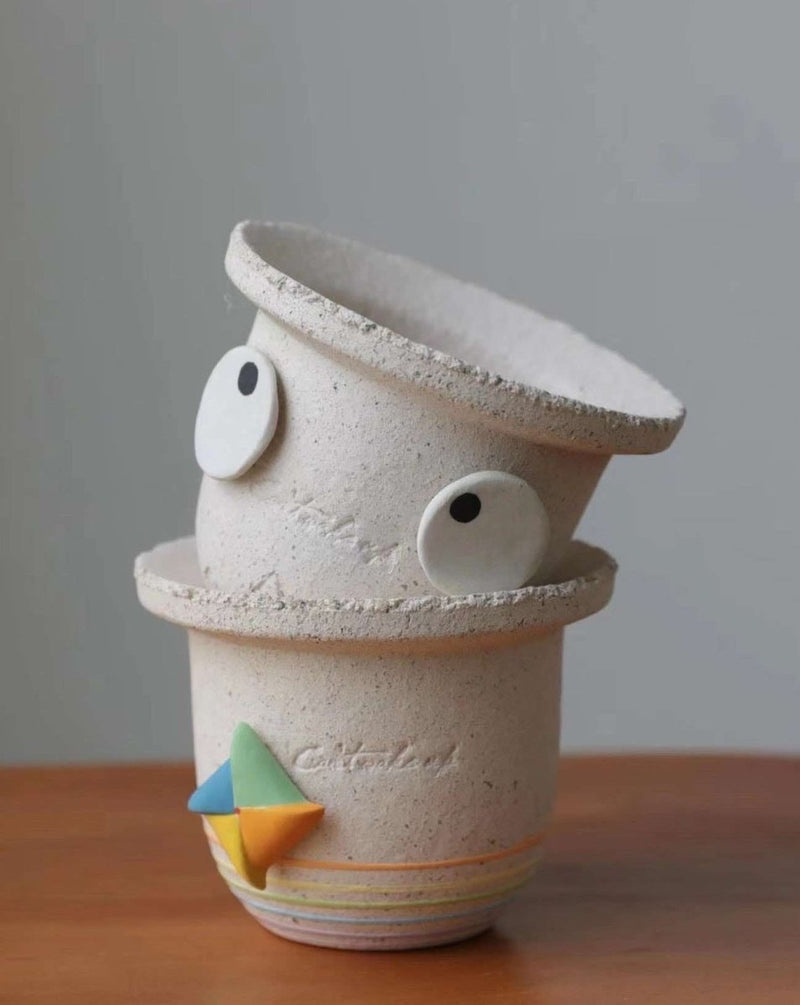 Handmade Contemporary Decorative Planters for Outdoor, Indoor, Front Yard