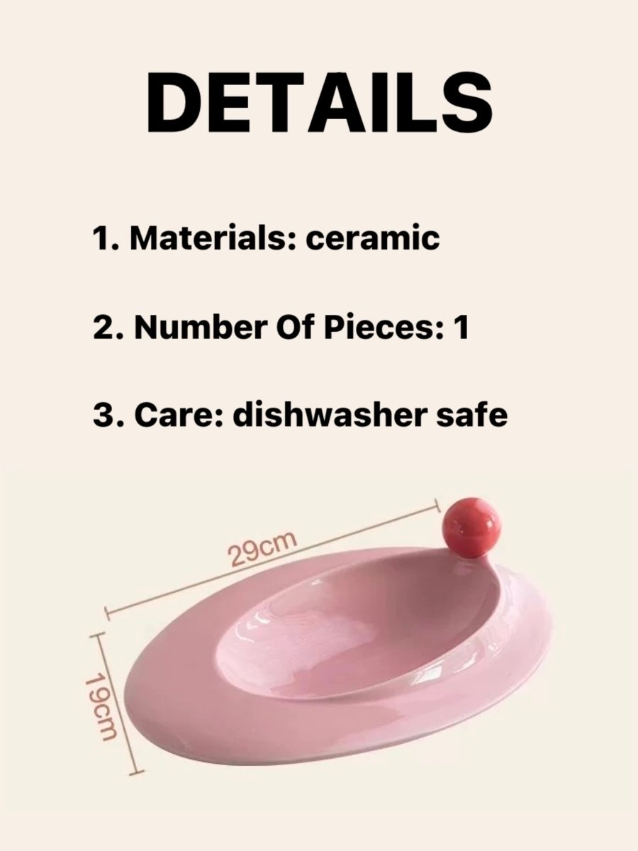 Handmade Jelly Bean Ceramic Rim Soup Bowl, Dopamine Table Setting Decor