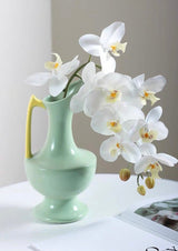 Handmade Medieval Style Ceramic Decorative Flower Vase - Glazed With Dopamine Colors