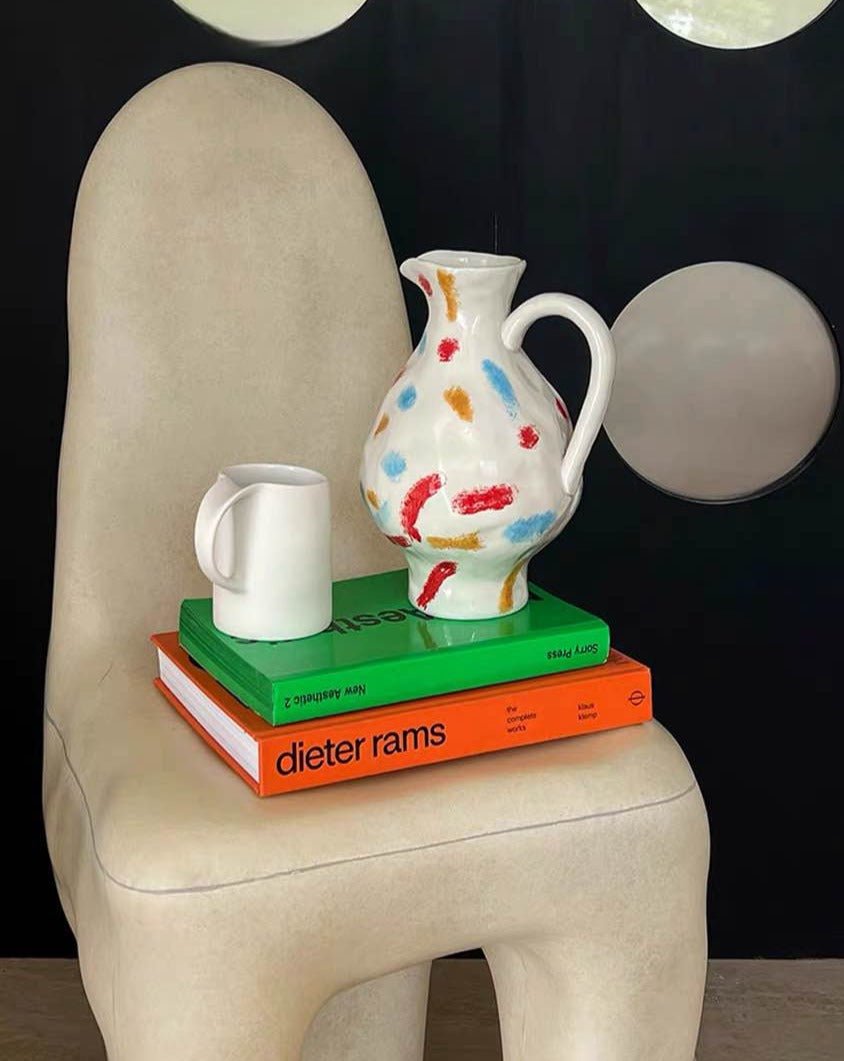 Handmade Nordic Style Pottery Jug Vase