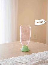 Handmade Wavy Beer Glasses - Retro Whimsical Eclectic Beer Mug