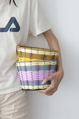 Handwoven Dopamine Tabletop Storage Basket for Fruit & Veges