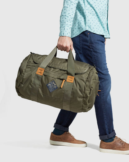 55L Carry-On Duffle - Black, Olive by United By Blue