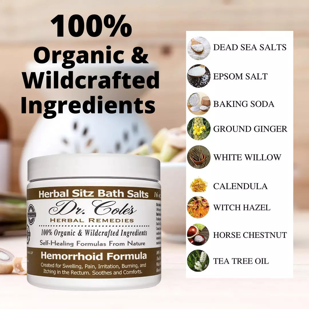 Dr. Cole's Hemorrhoid Balm, Salts, and Constipation Balm Bundle