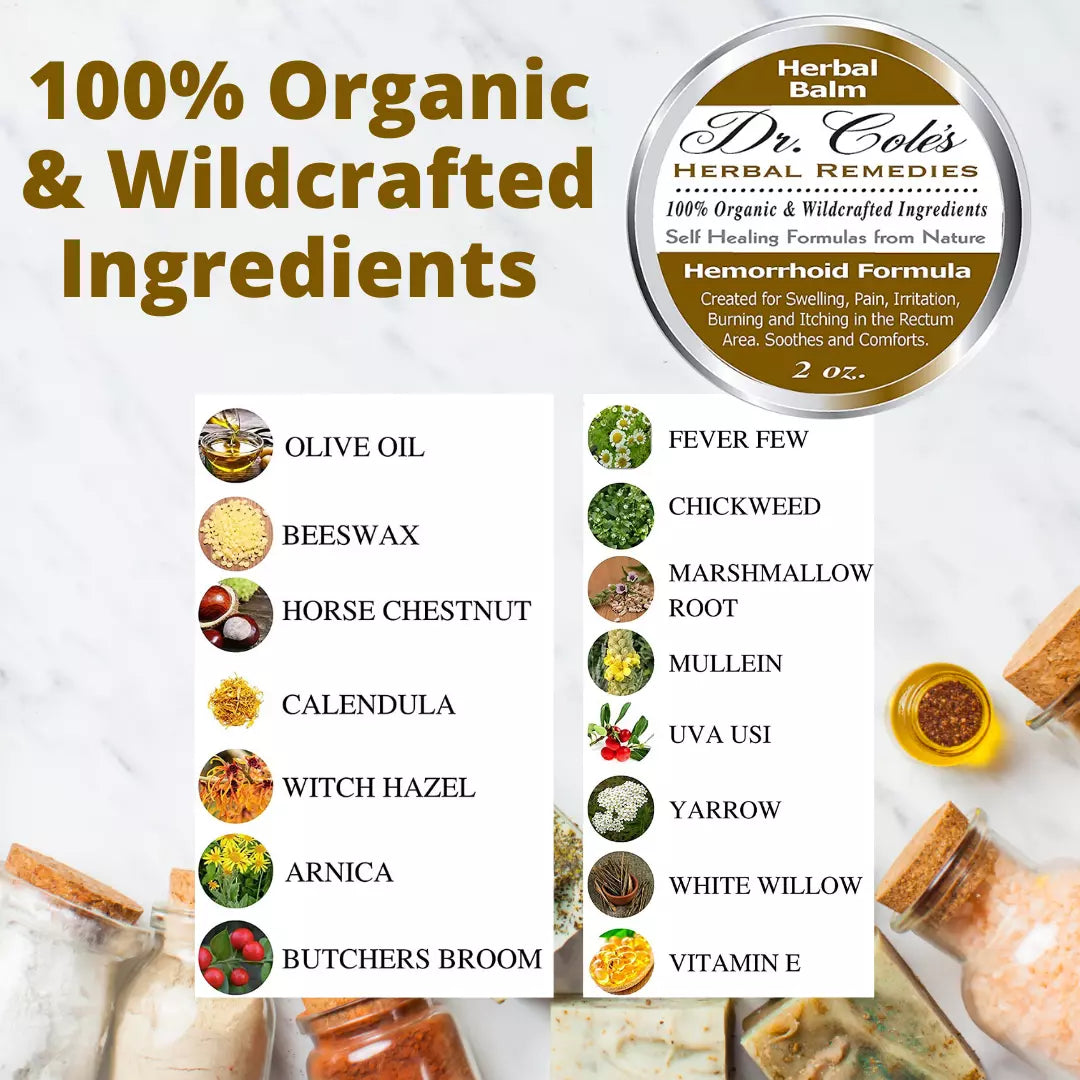 Dr. Cole's Hemorrhoid Balm, Salts, and Constipation Balm Bundle