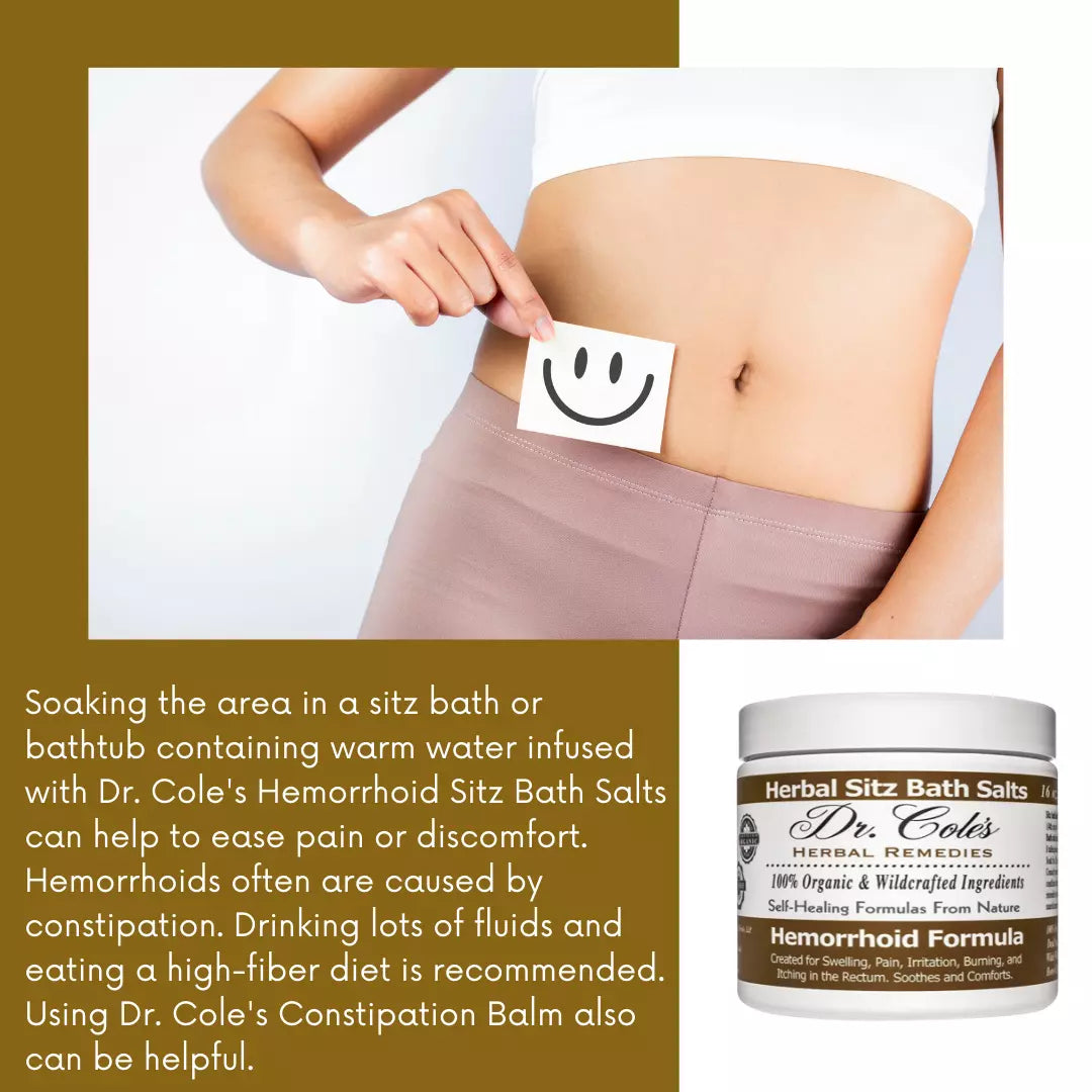 Dr. Cole's Hemorrhoid Balm, Salts, and Constipation Balm Bundle