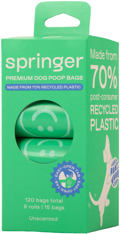 120 Premium Dog Poop Bags - 8 Rolls