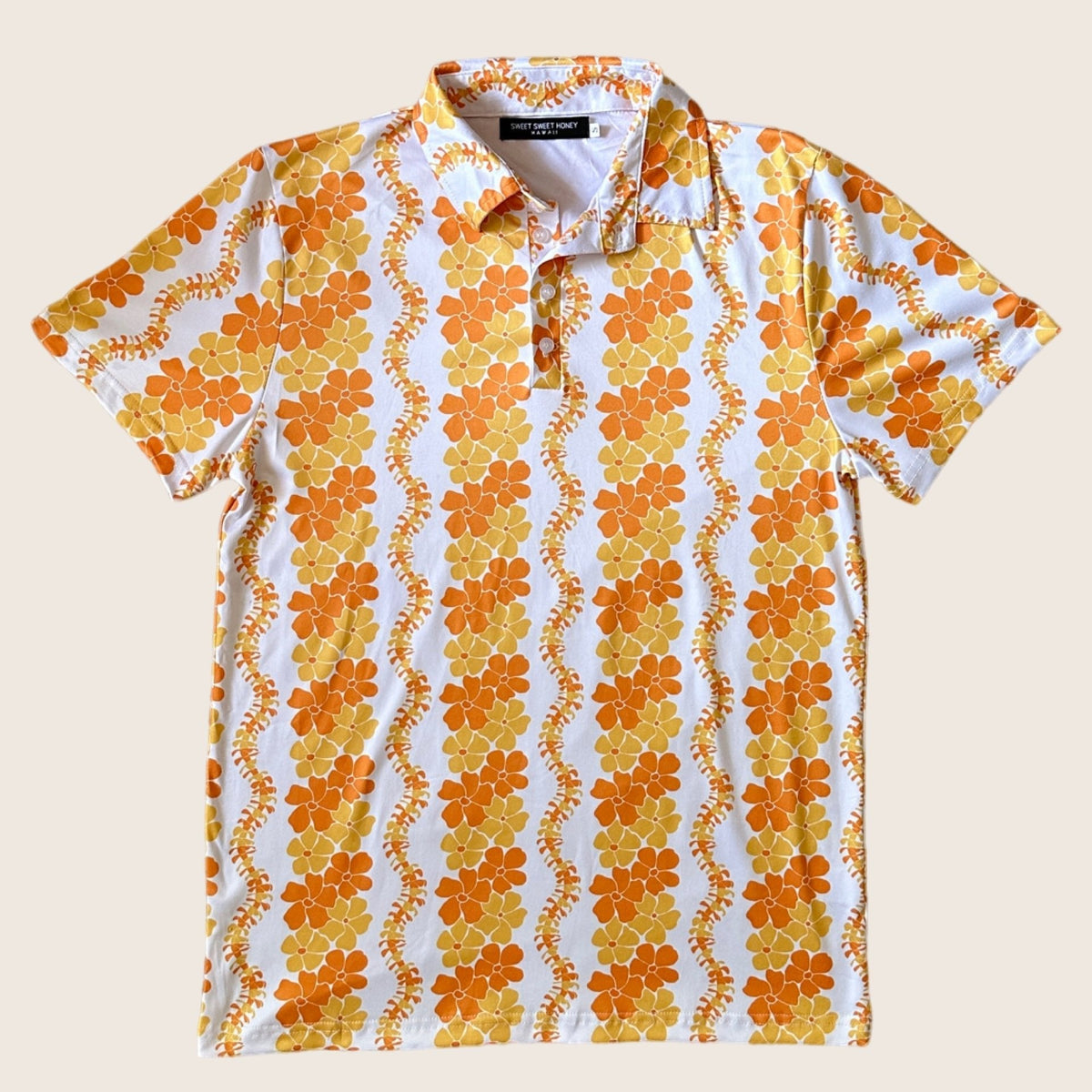 Honey Puakenikeni Mens Collared Shirt