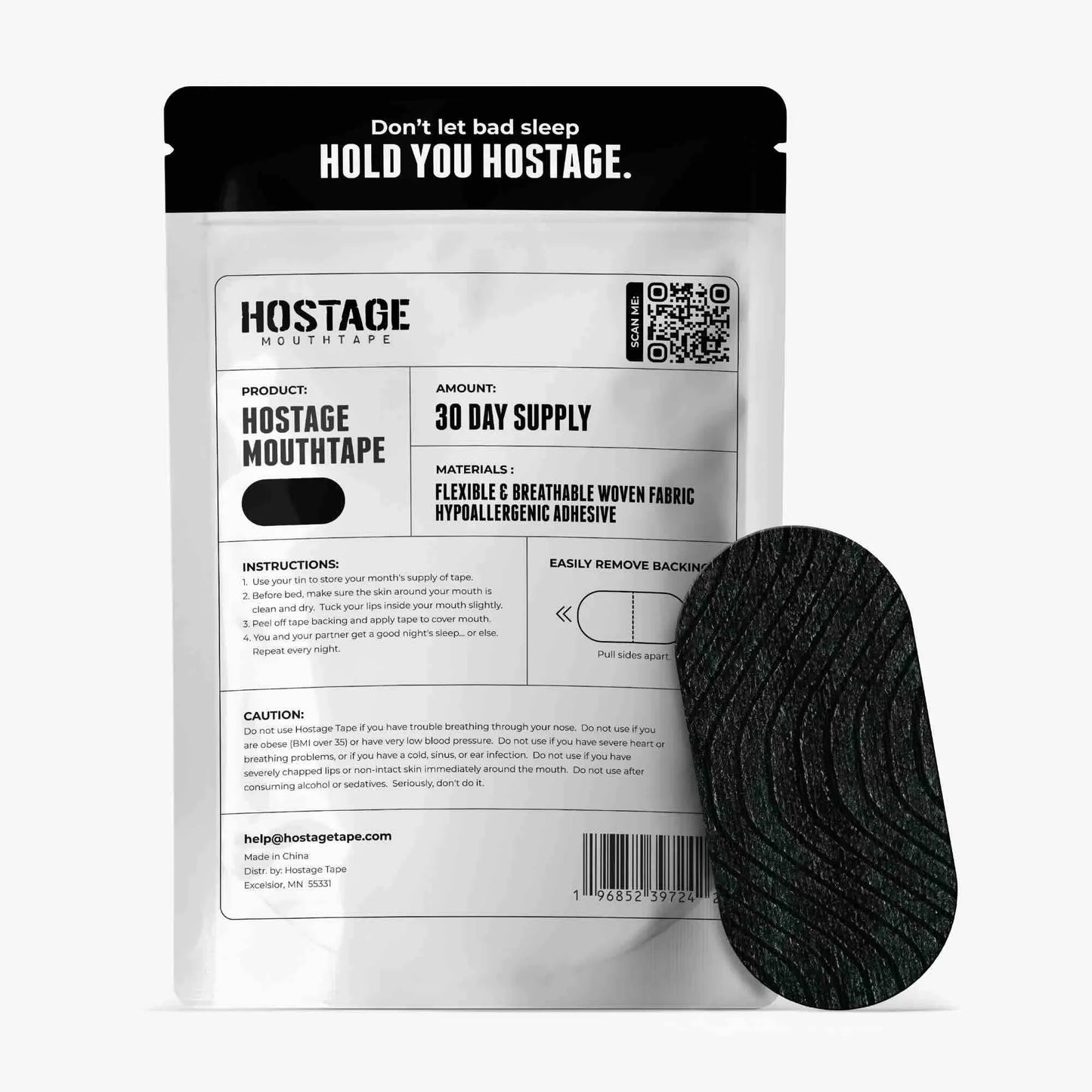 Hostage Tape: 1/3/6/12 Month Supplies | Mens/Womens