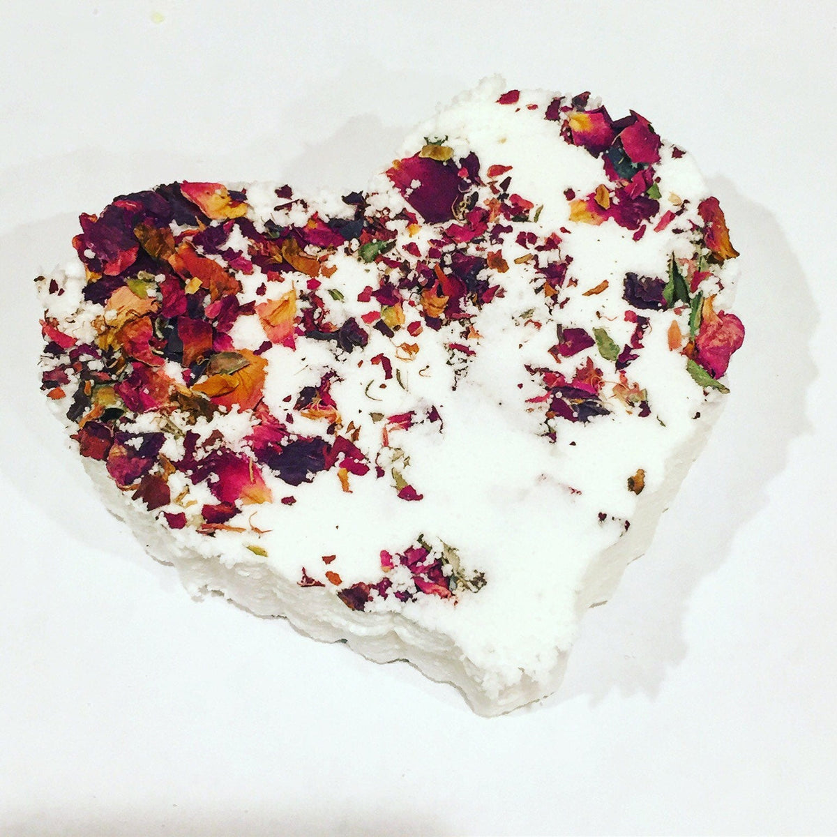 Rose heart bath bomb / organic bath bomb / essential oil bath bomb / natural bath bomb