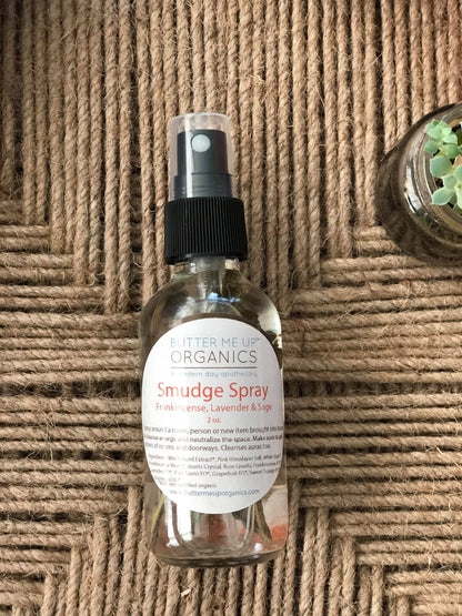 Organic Energy Cleansing Spray / Smudge Spray / Space Clearing / Energy Cleansing / Aura Cleansing / Purifying / Cleanse Negative Energy /