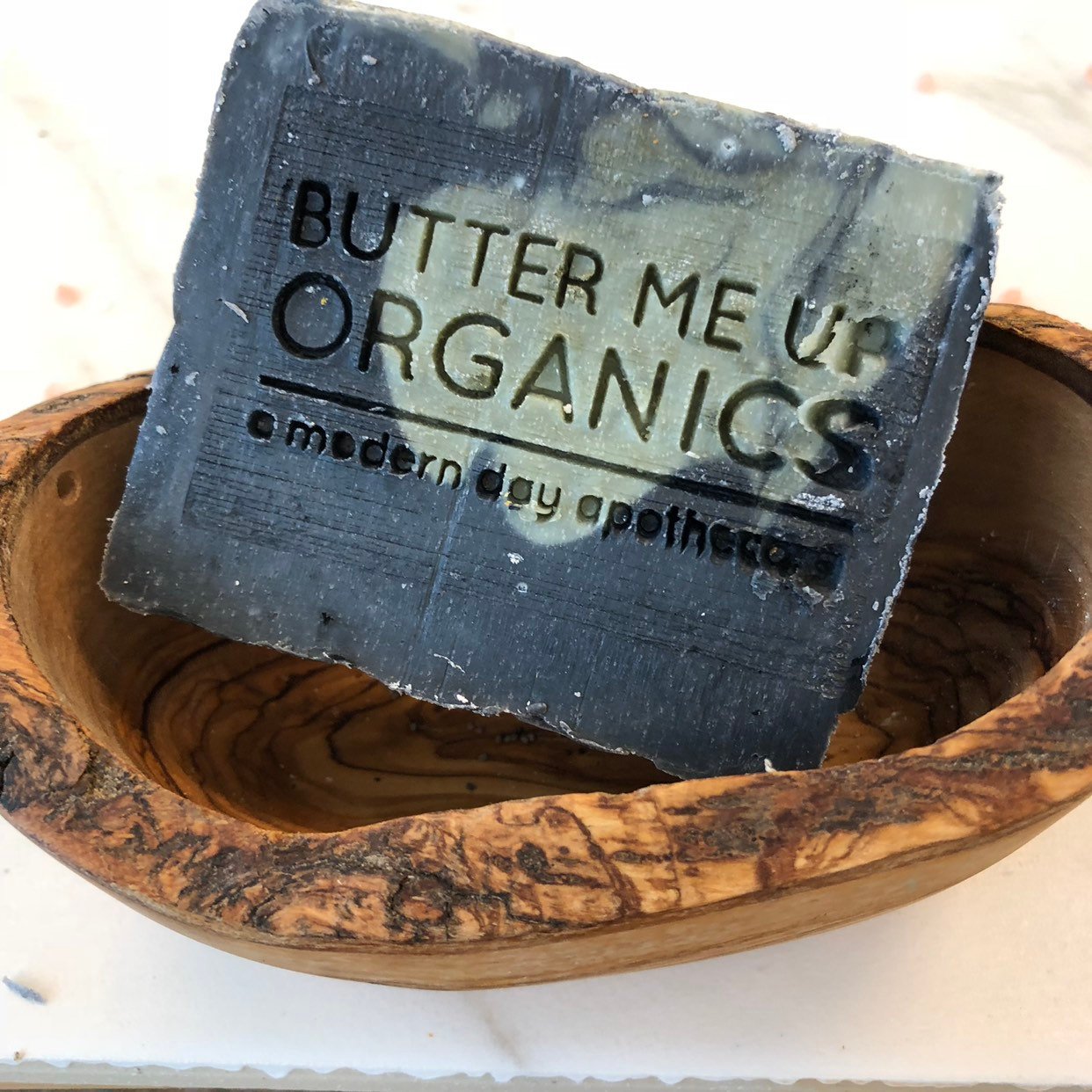 Organic Lemongrass Mint with Activated Charcoal and French Green Clay / VEGAN SOAP / PALM FREE