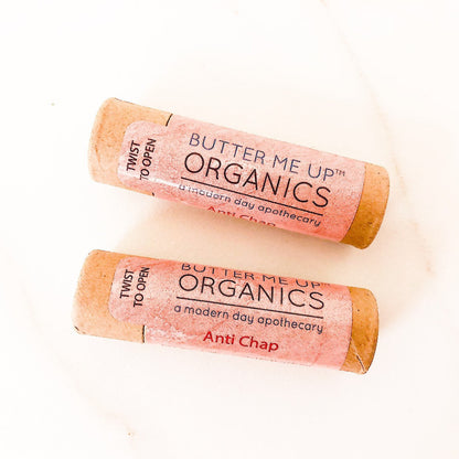 Organic Anti-Chap Lip Balm / Chapped Lips / Organic Lip Moisturizer / PAPERBOARD Tube