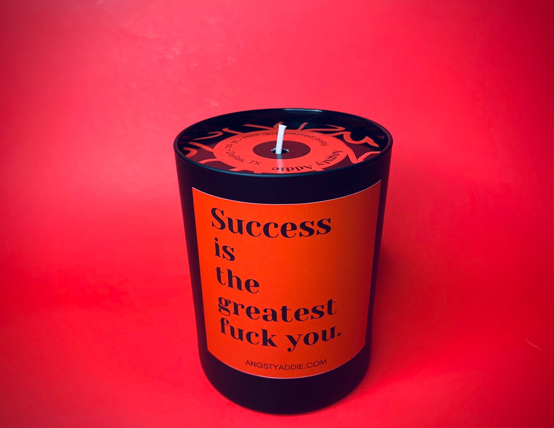 Success Is the Greatest candle by Angsty Addie