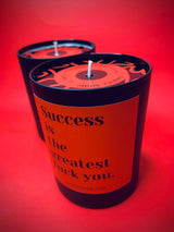 Success Is the Greatest candle by Angsty Addie