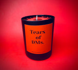 Tears of DMs candle by Angsty Addie