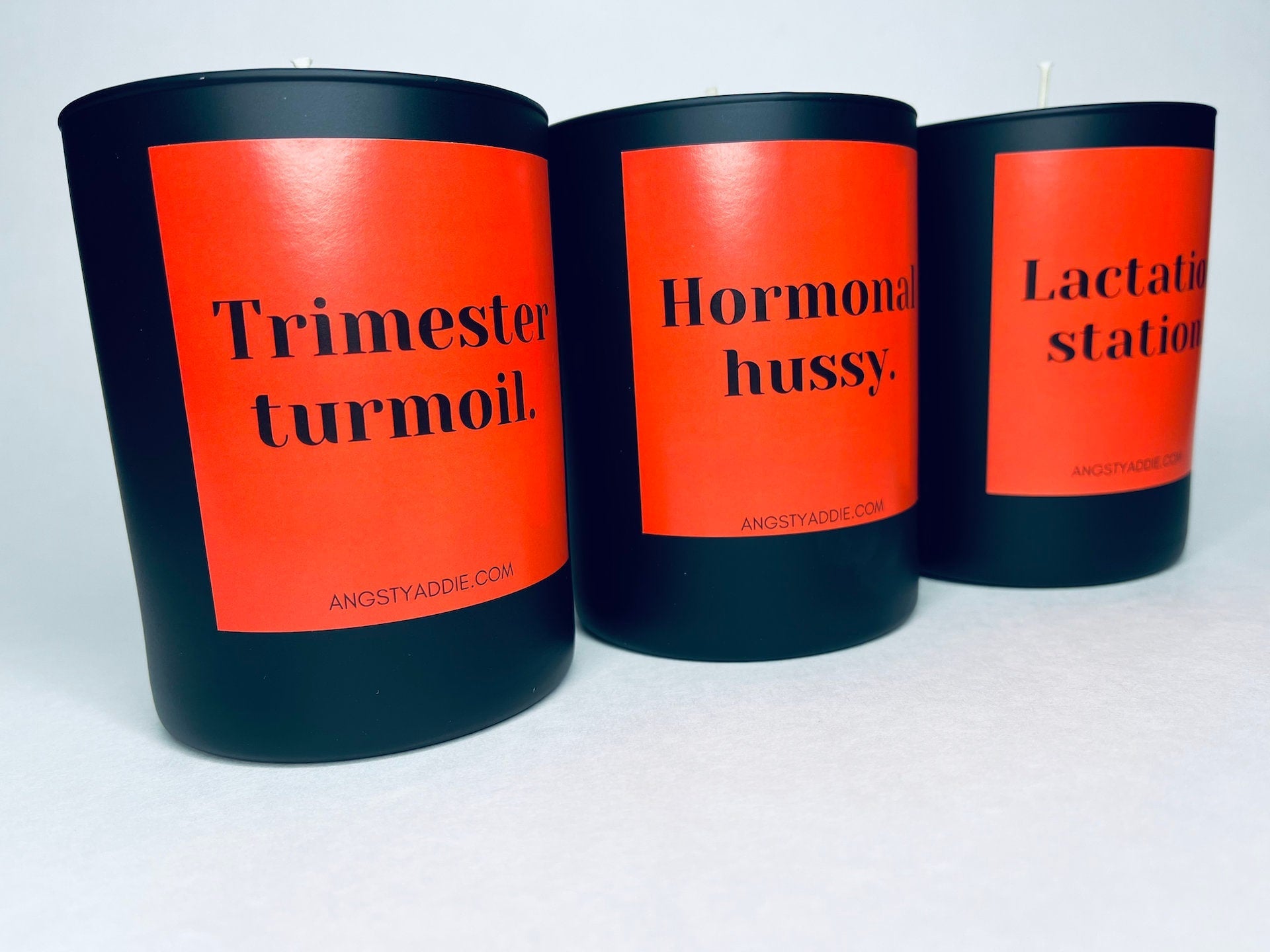 Trimester Turmoil candle by Angsty Addie