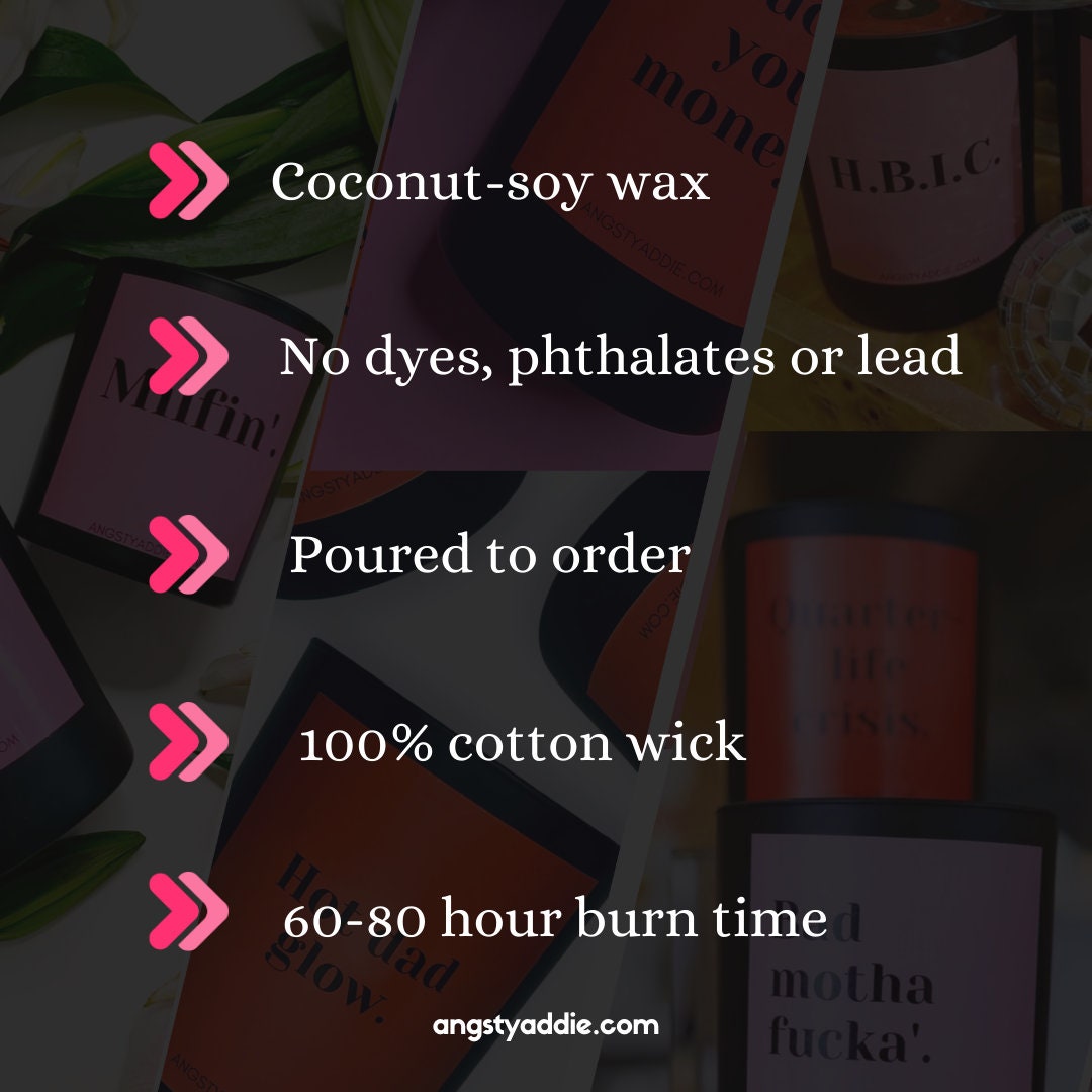 Not Happy, Just Medicated candle by Angsty Addie