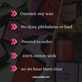 Virgo zodiac candle by Angsty Addie