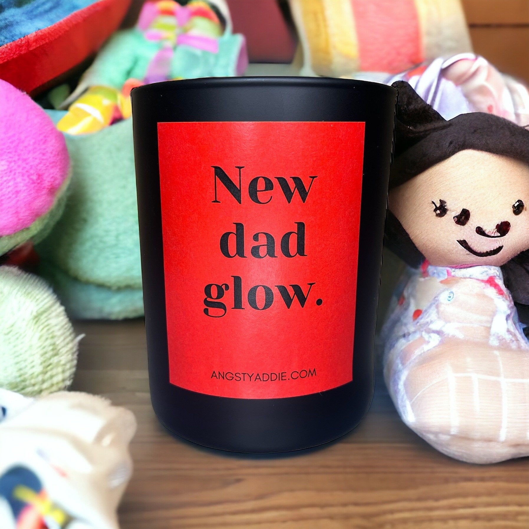 New Dad Glow candle by Angsty Addie