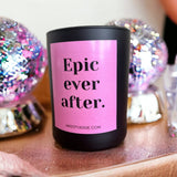 Epic Ever After bridal candle by Angsty Addie