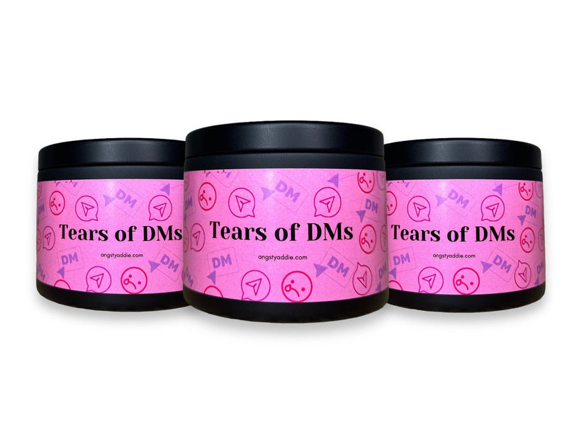 Tears of DMs candle by Angsty Addie