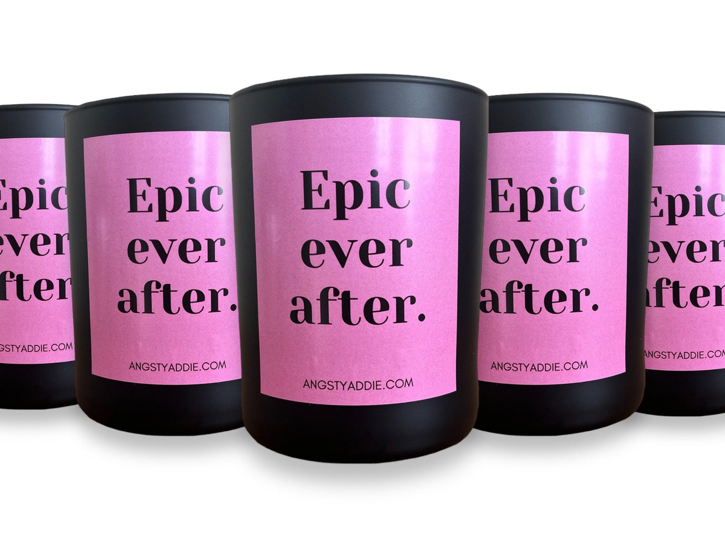 Epic Ever After bridal candle by Angsty Addie