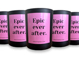 Epic Ever After bridal candle by Angsty Addie