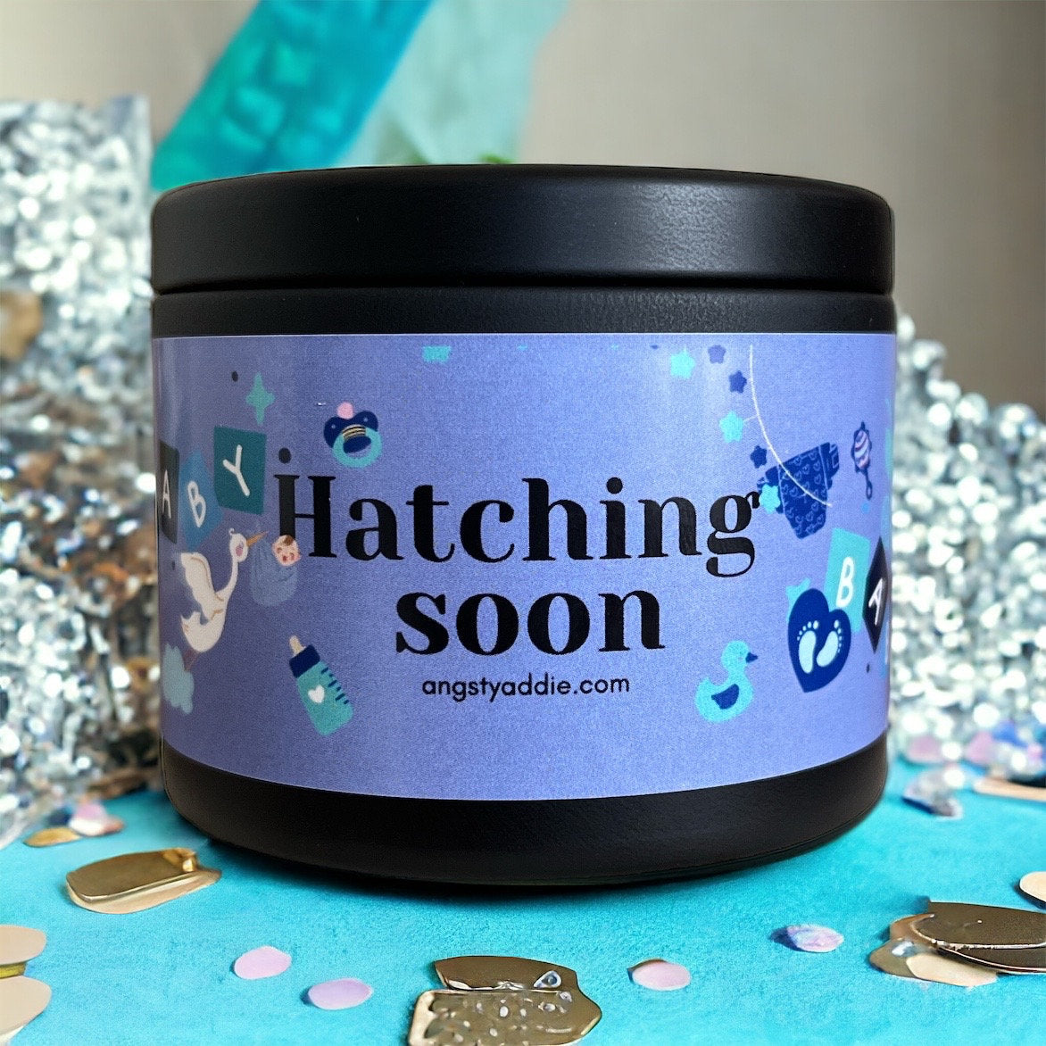 Boy baby shower candle favors by Angsty Addie