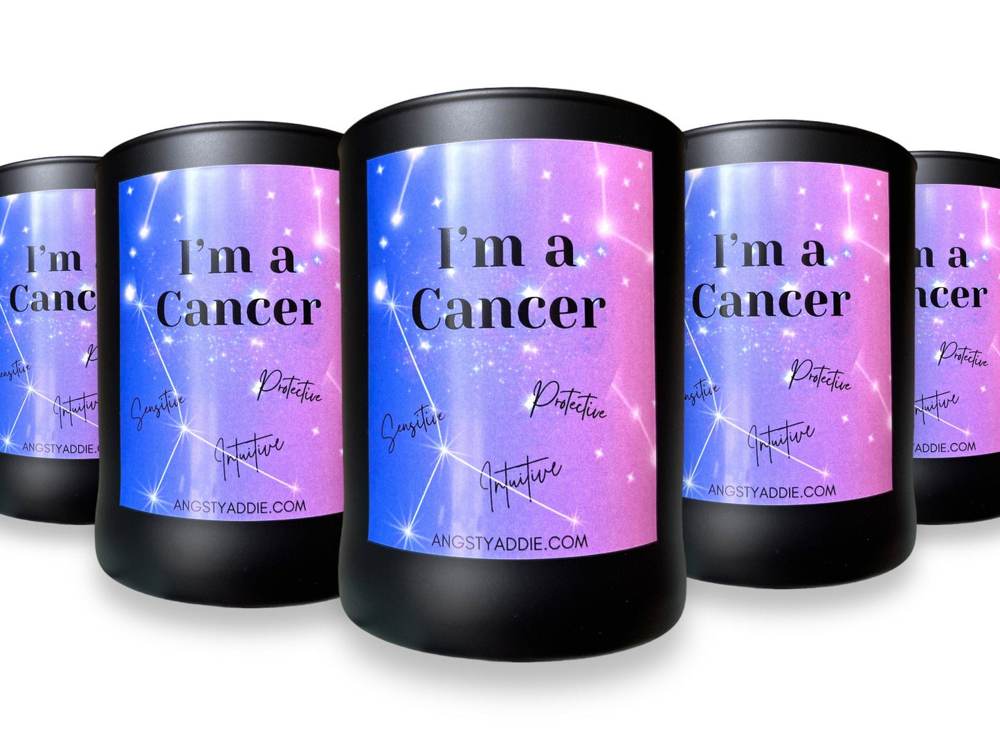 Cancer zodiac candle by Angsty Addie